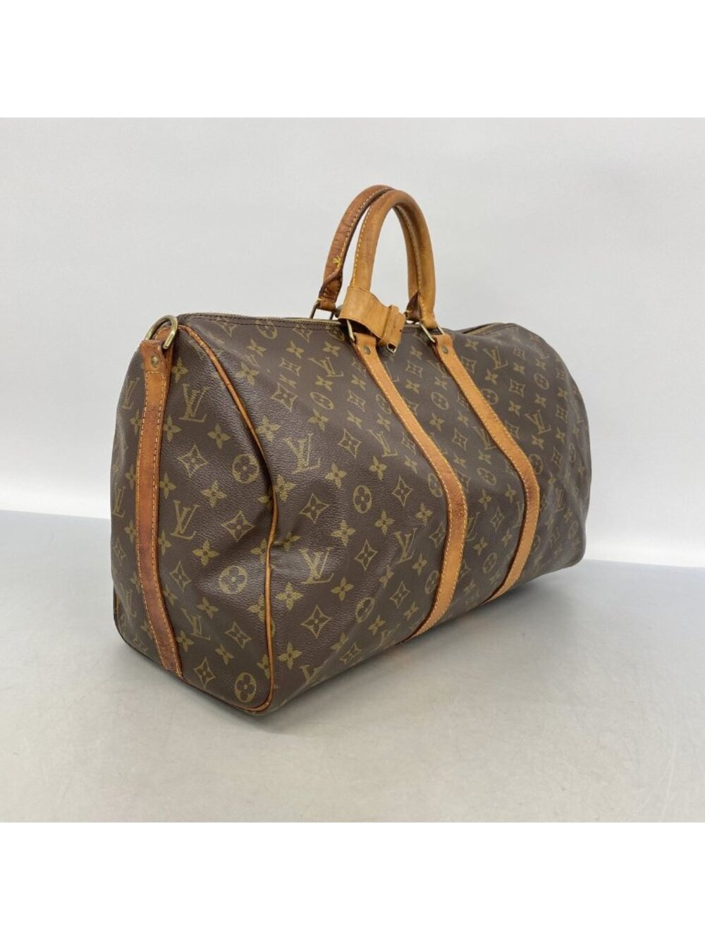 Louis Vuitton Boston Bag Monogram Keepall Bandouliere 45 Brown - Picture 2 of 13